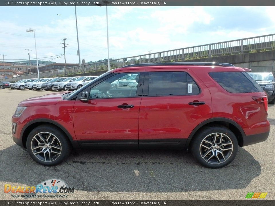 2017 Ford Explorer Sport 4WD Ruby Red / Ebony Black Photo #5