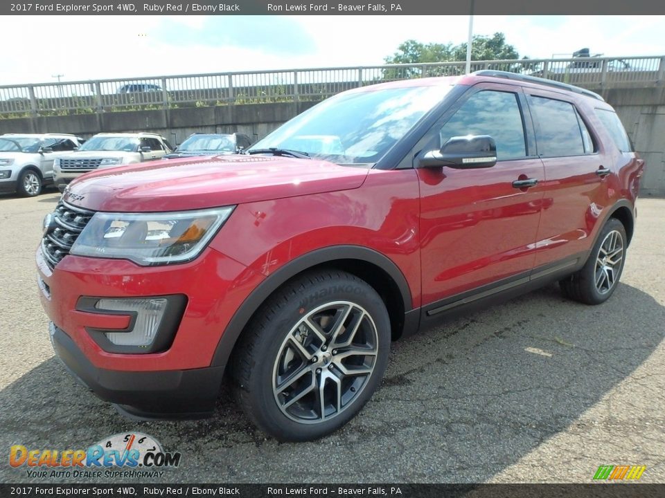 2017 Ford Explorer Sport 4WD Ruby Red / Ebony Black Photo #6