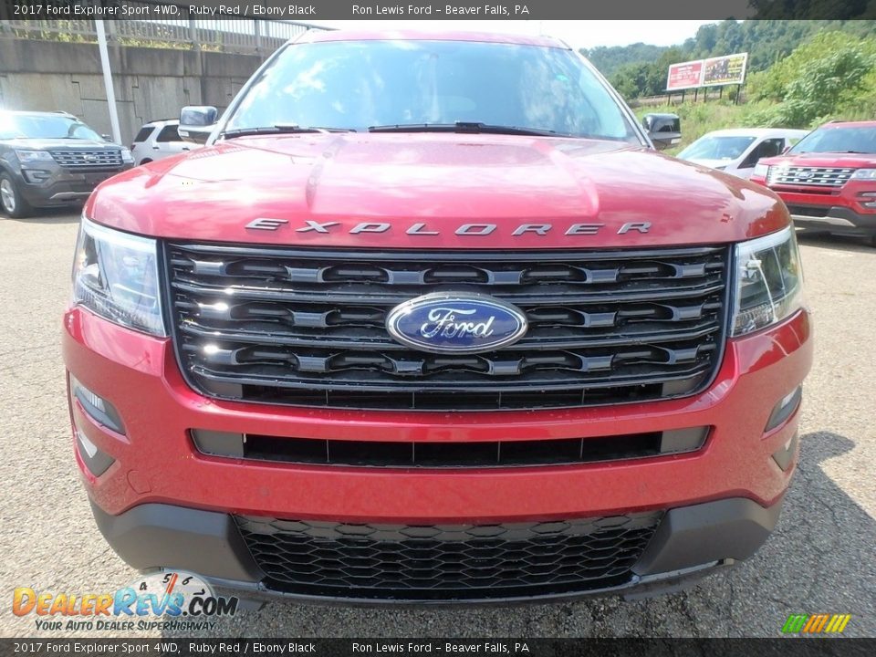 2017 Ford Explorer Sport 4WD Ruby Red / Ebony Black Photo #7