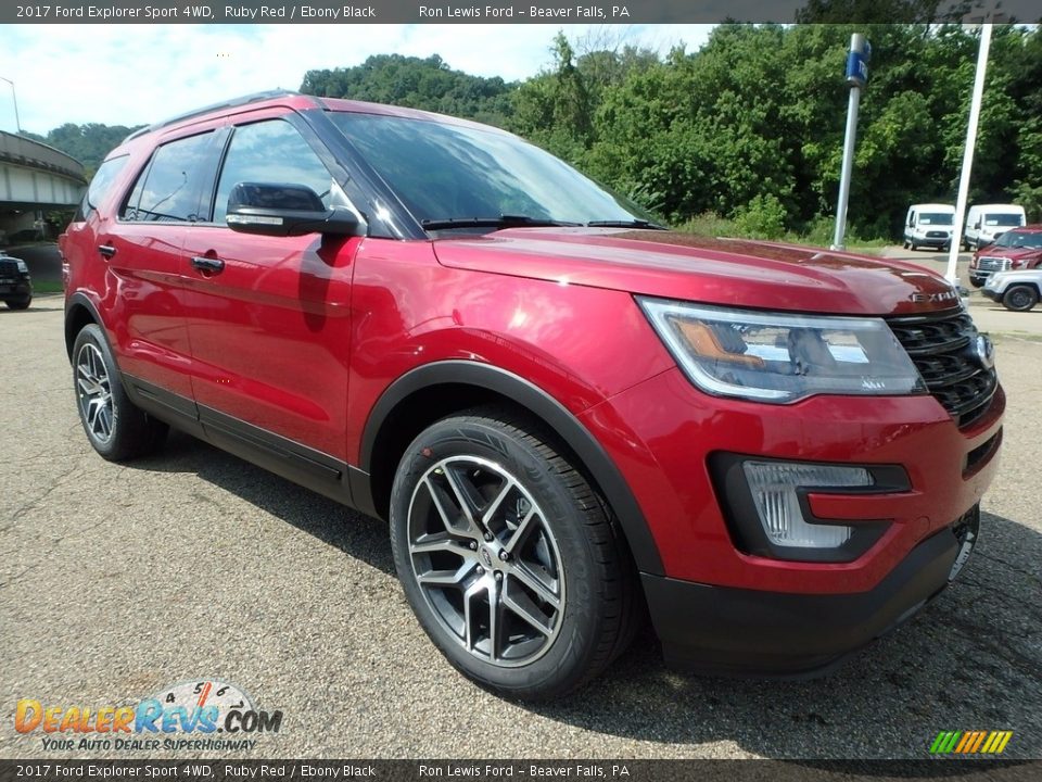 2017 Ford Explorer Sport 4WD Ruby Red / Ebony Black Photo #8