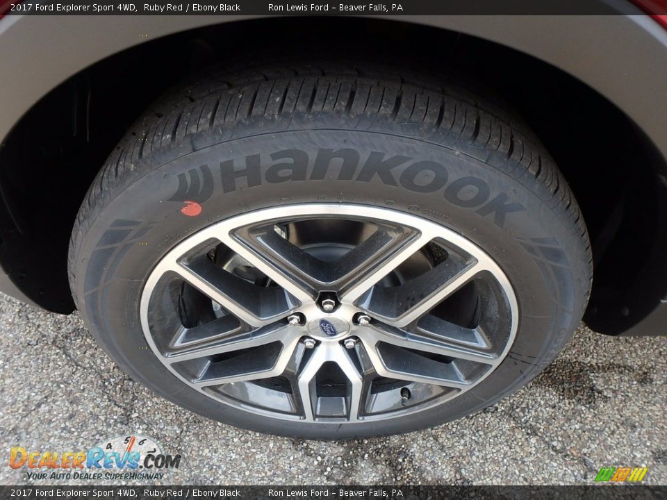 2017 Ford Explorer Sport 4WD Ruby Red / Ebony Black Photo #9