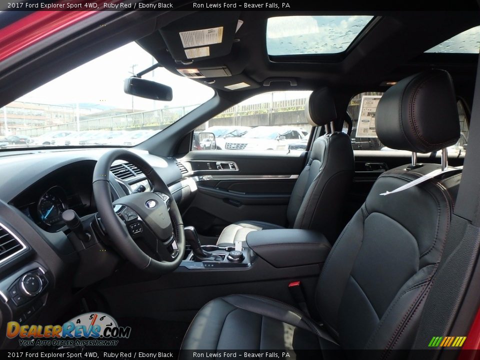 2017 Ford Explorer Sport 4WD Ruby Red / Ebony Black Photo #10