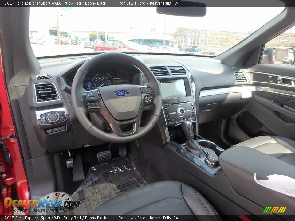 2017 Ford Explorer Sport 4WD Ruby Red / Ebony Black Photo #12