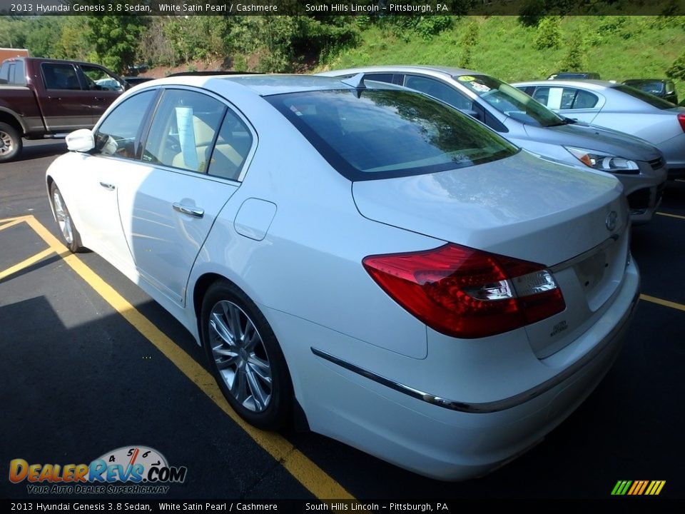2013 Hyundai Genesis 3.8 Sedan White Satin Pearl / Cashmere Photo #2