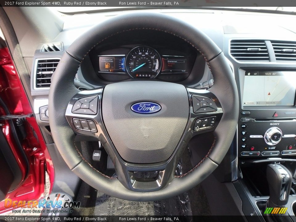 2017 Ford Explorer Sport 4WD Ruby Red / Ebony Black Photo #16