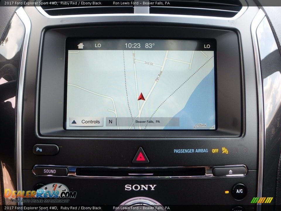 2017 Ford Explorer Sport 4WD Ruby Red / Ebony Black Photo #17