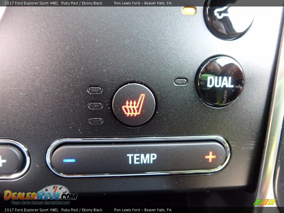 2017 Ford Explorer Sport 4WD Ruby Red / Ebony Black Photo #19