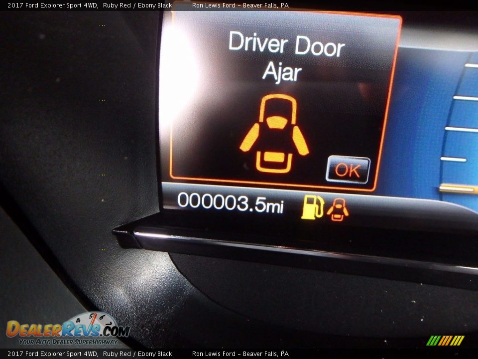 2017 Ford Explorer Sport 4WD Ruby Red / Ebony Black Photo #20
