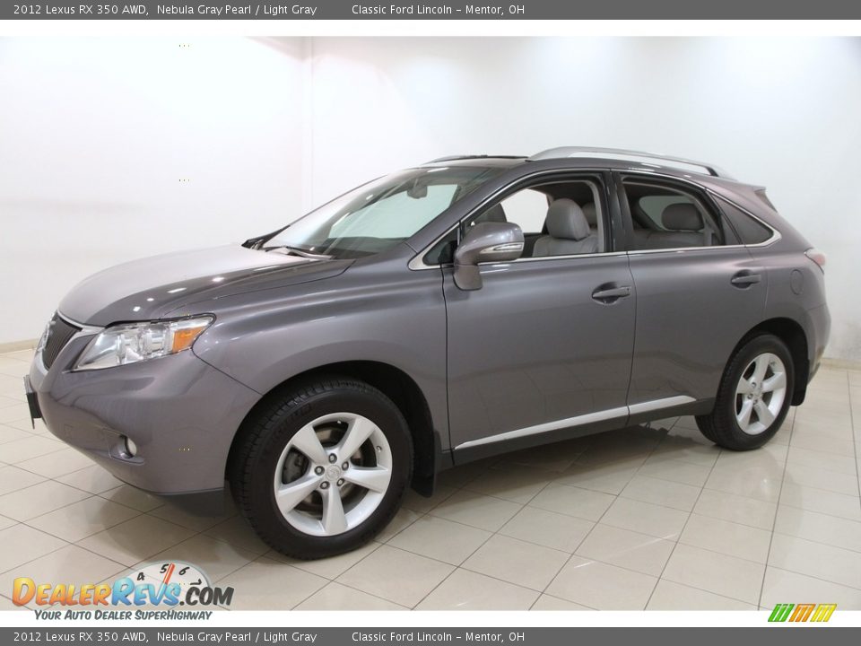 2012 Lexus RX 350 AWD Nebula Gray Pearl / Light Gray Photo #3