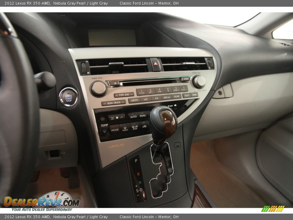 2012 Lexus RX 350 AWD Nebula Gray Pearl / Light Gray Photo #8