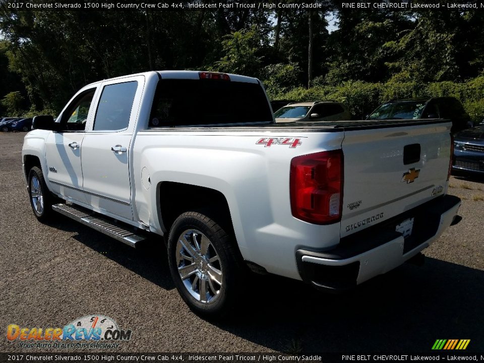 2017 Chevrolet Silverado 1500 High Country Crew Cab 4x4 Iridescent Pearl Tricoat / High Country Saddle Photo #2