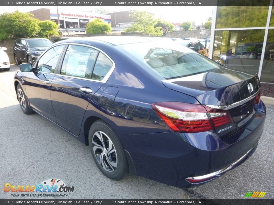 2017 Honda Accord LX Sedan Obsidian Blue Pearl / Gray Photo #2