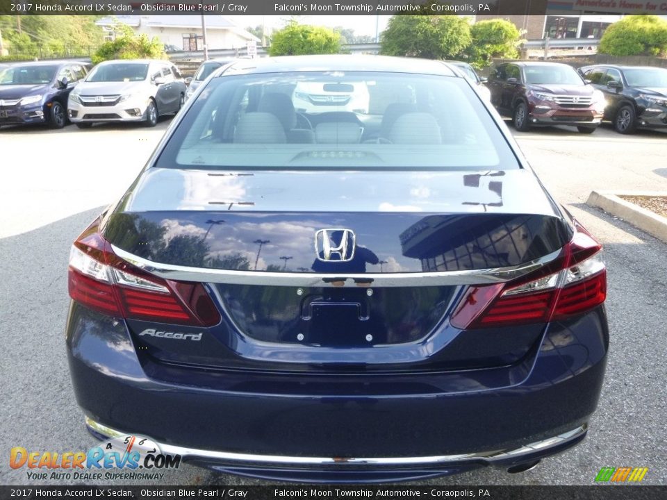 2017 Honda Accord LX Sedan Obsidian Blue Pearl / Gray Photo #3