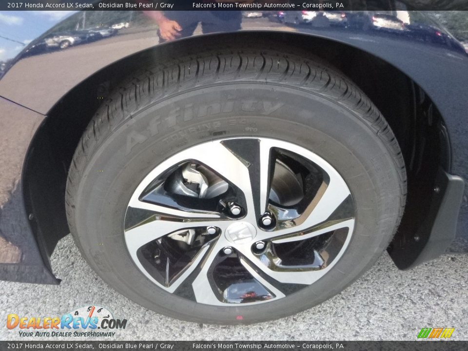 2017 Honda Accord LX Sedan Obsidian Blue Pearl / Gray Photo #7