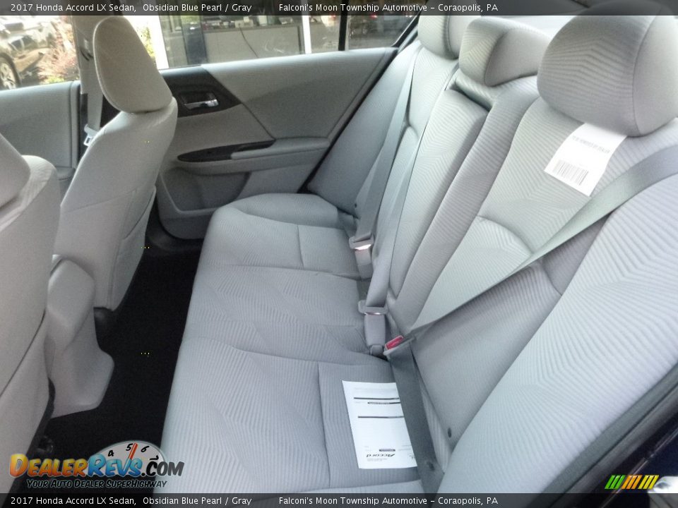2017 Honda Accord LX Sedan Obsidian Blue Pearl / Gray Photo #9