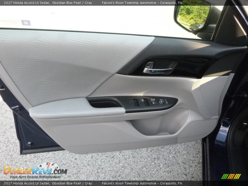 2017 Honda Accord LX Sedan Obsidian Blue Pearl / Gray Photo #11