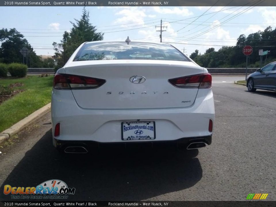 2018 Hyundai Sonata Sport Quartz White Pearl / Black Photo #2