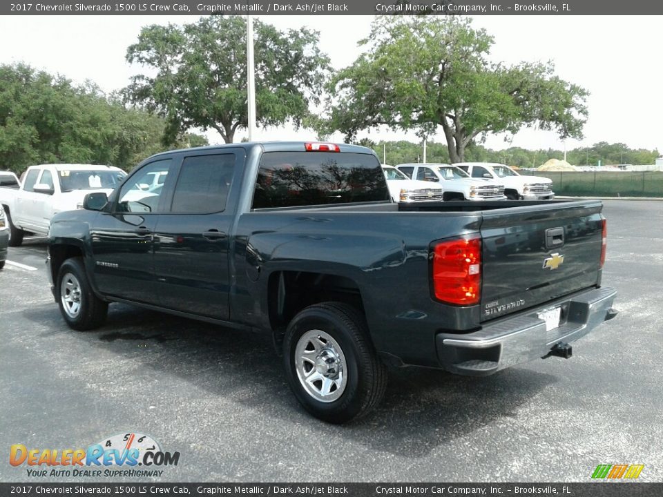 2017 Chevrolet Silverado 1500 LS Crew Cab Graphite Metallic / Dark Ash/Jet Black Photo #3