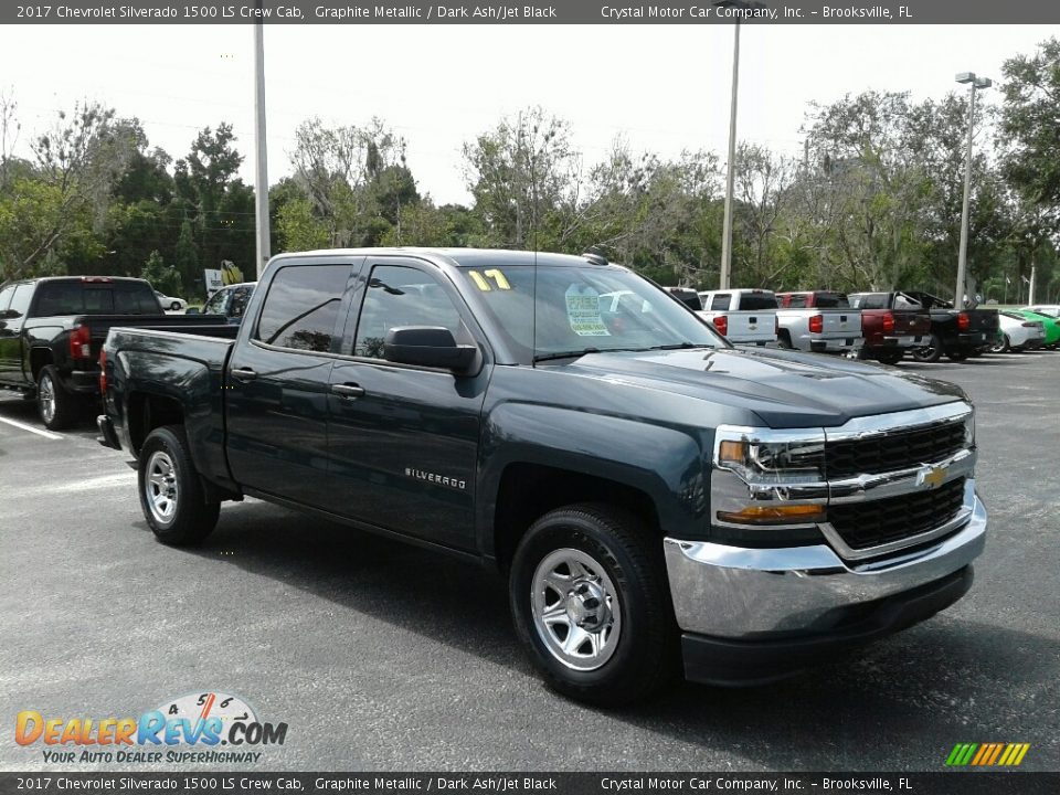 2017 Chevrolet Silverado 1500 LS Crew Cab Graphite Metallic / Dark Ash/Jet Black Photo #9