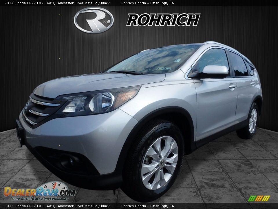 2014 Honda CR-V EX-L AWD Alabaster Silver Metallic / Black Photo #3