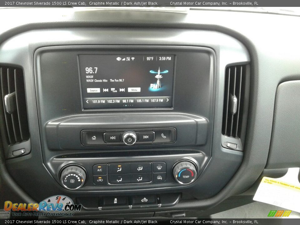 2017 Chevrolet Silverado 1500 LS Crew Cab Graphite Metallic / Dark Ash/Jet Black Photo #15