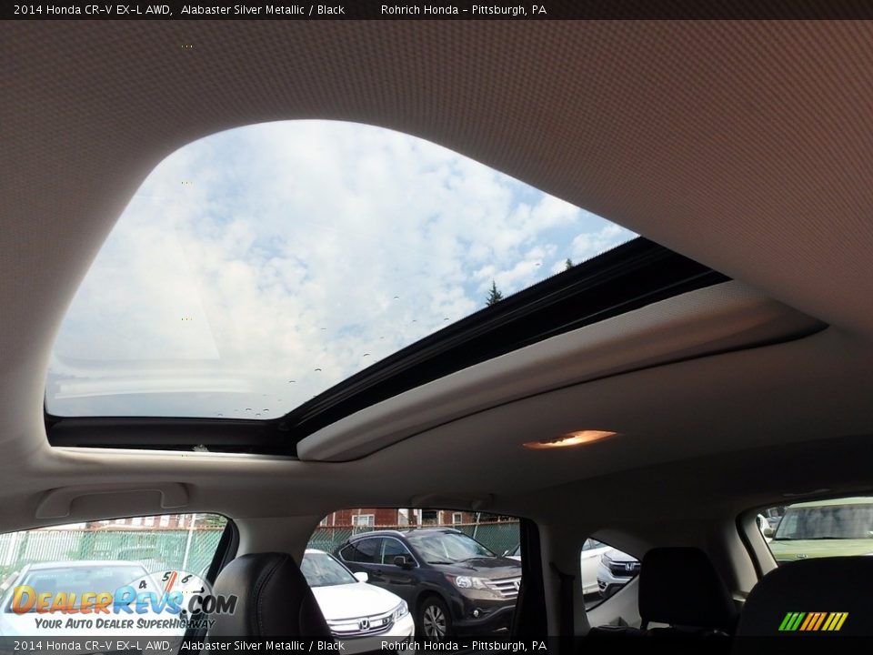 2014 Honda CR-V EX-L AWD Alabaster Silver Metallic / Black Photo #9