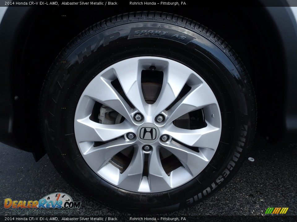2014 Honda CR-V EX-L AWD Alabaster Silver Metallic / Black Photo #17
