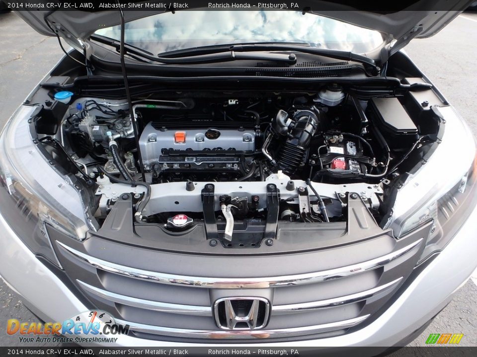 2014 Honda CR-V EX-L AWD Alabaster Silver Metallic / Black Photo #18