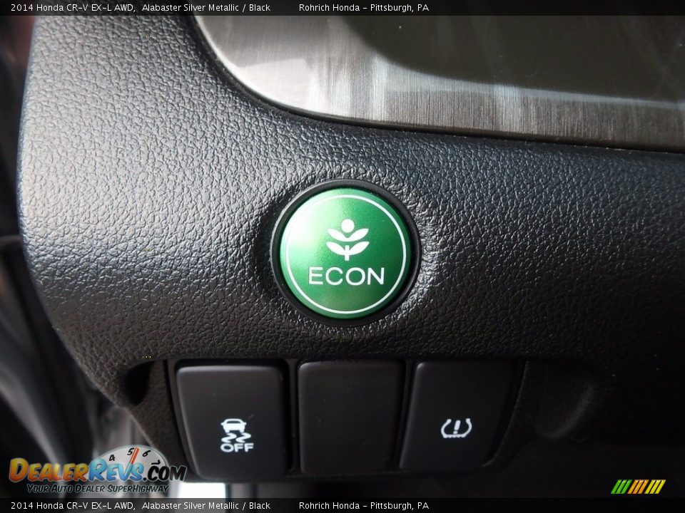 2014 Honda CR-V EX-L AWD Alabaster Silver Metallic / Black Photo #21