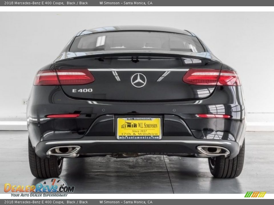 2018 Mercedes-Benz E 400 Coupe Black / Black Photo #4