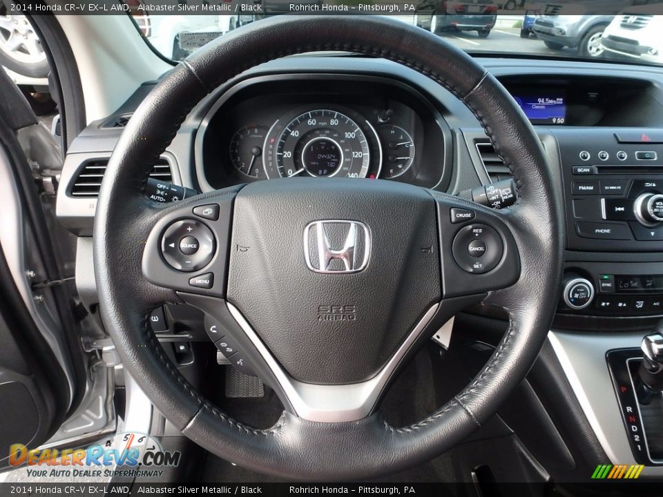2014 Honda CR-V EX-L AWD Alabaster Silver Metallic / Black Photo #22