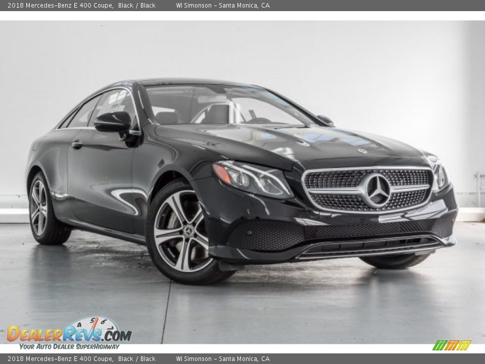 2018 Mercedes-Benz E 400 Coupe Black / Black Photo #12
