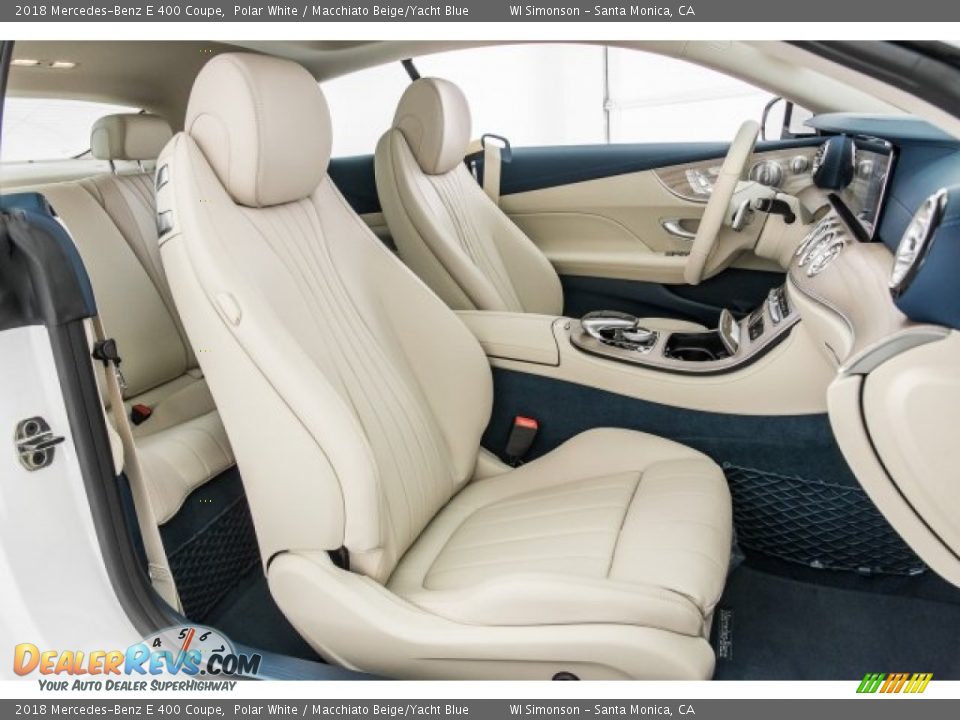 Macchiato Beige/Yacht Blue Interior - 2018 Mercedes-Benz E 400 Coupe Photo #2