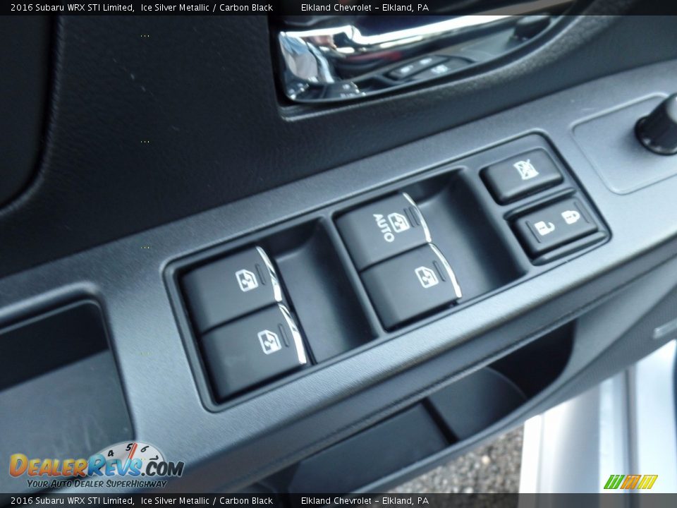 2016 Subaru WRX STI Limited Ice Silver Metallic / Carbon Black Photo #15