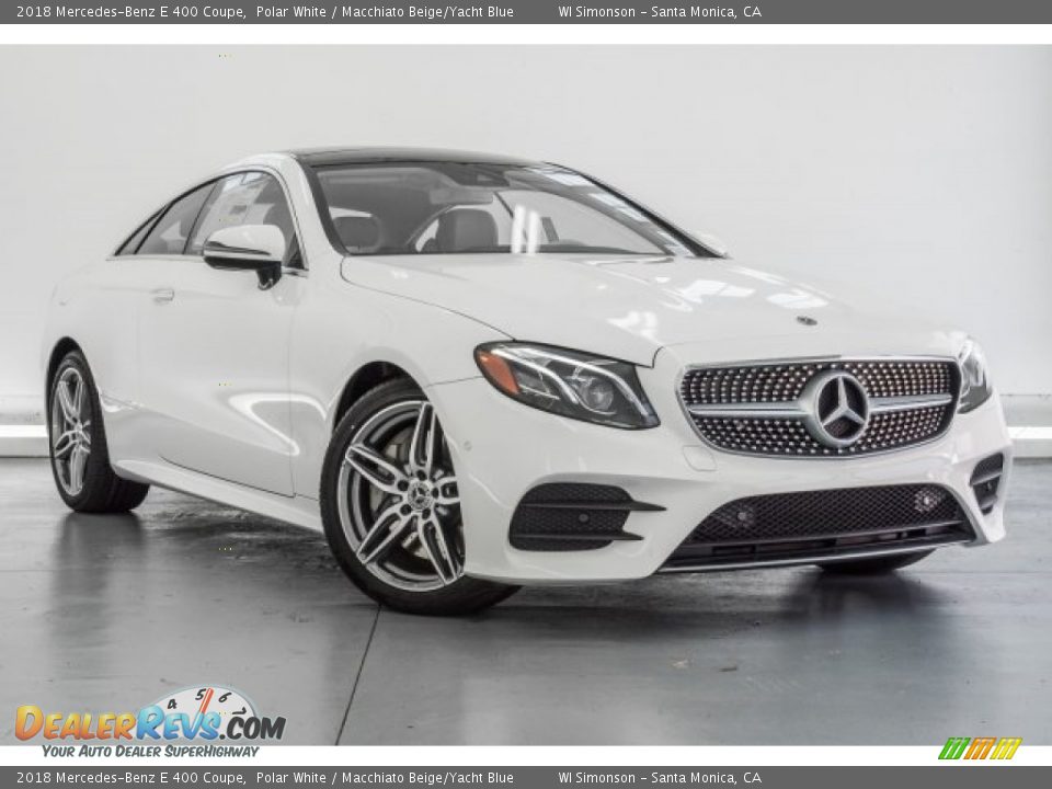 Front 3/4 View of 2018 Mercedes-Benz E 400 Coupe Photo #12