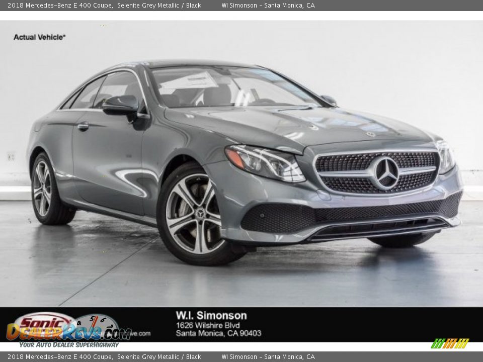 2018 Mercedes-Benz E 400 Coupe Selenite Grey Metallic / Black Photo #1