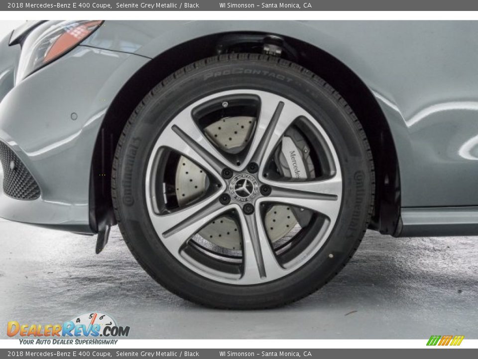 2018 Mercedes-Benz E 400 Coupe Selenite Grey Metallic / Black Photo #9