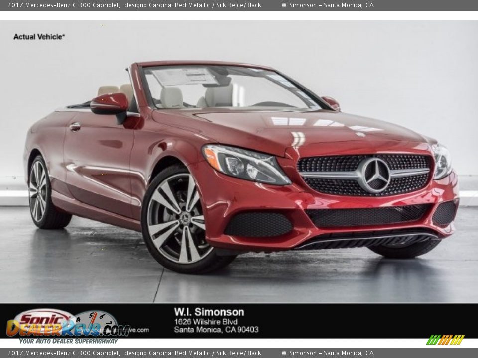 2017 Mercedes-Benz C 300 Cabriolet designo Cardinal Red Metallic / Silk Beige/Black Photo #1