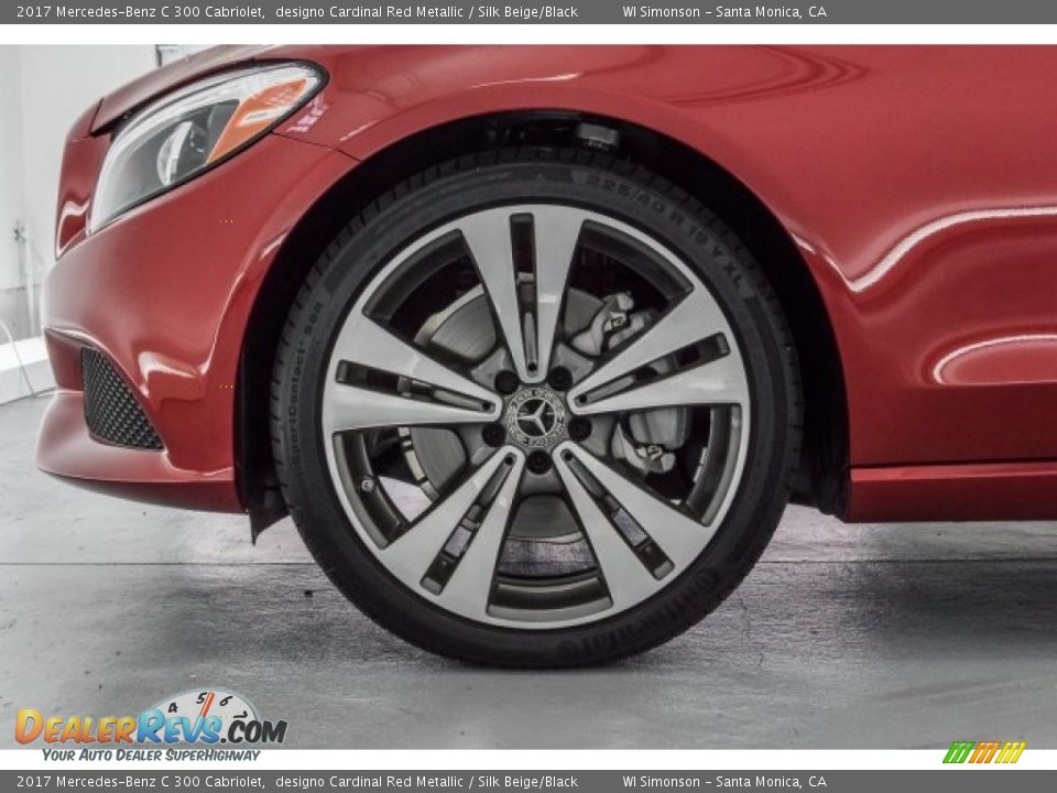 2017 Mercedes-Benz C 300 Cabriolet designo Cardinal Red Metallic / Silk Beige/Black Photo #9