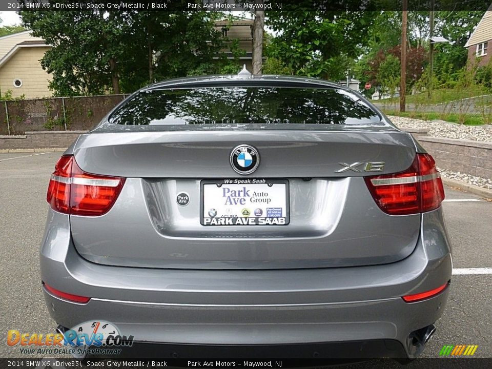 2014 BMW X6 xDrive35i Space Grey Metallic / Black Photo #4