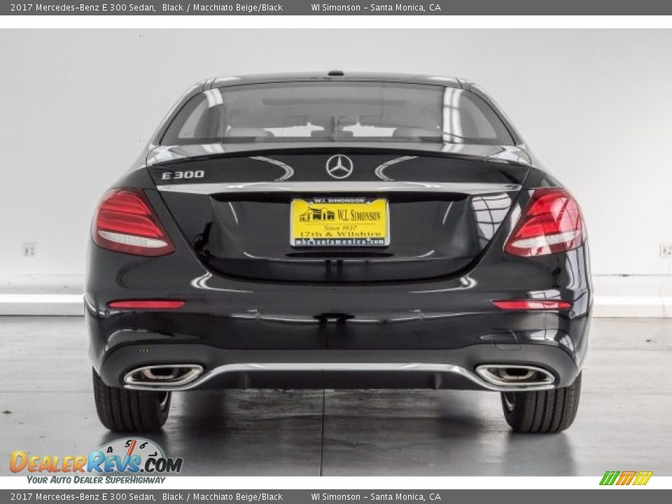 2017 Mercedes-Benz E 300 Sedan Black / Macchiato Beige/Black Photo #4