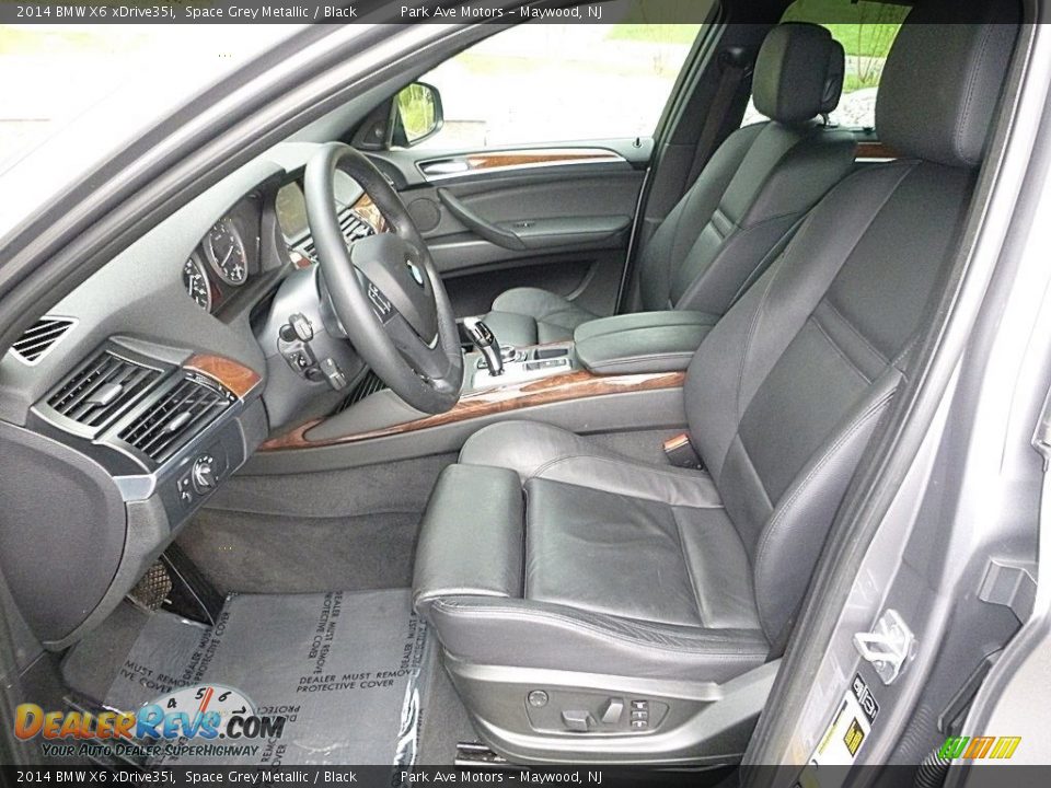 2014 BMW X6 xDrive35i Space Grey Metallic / Black Photo #12
