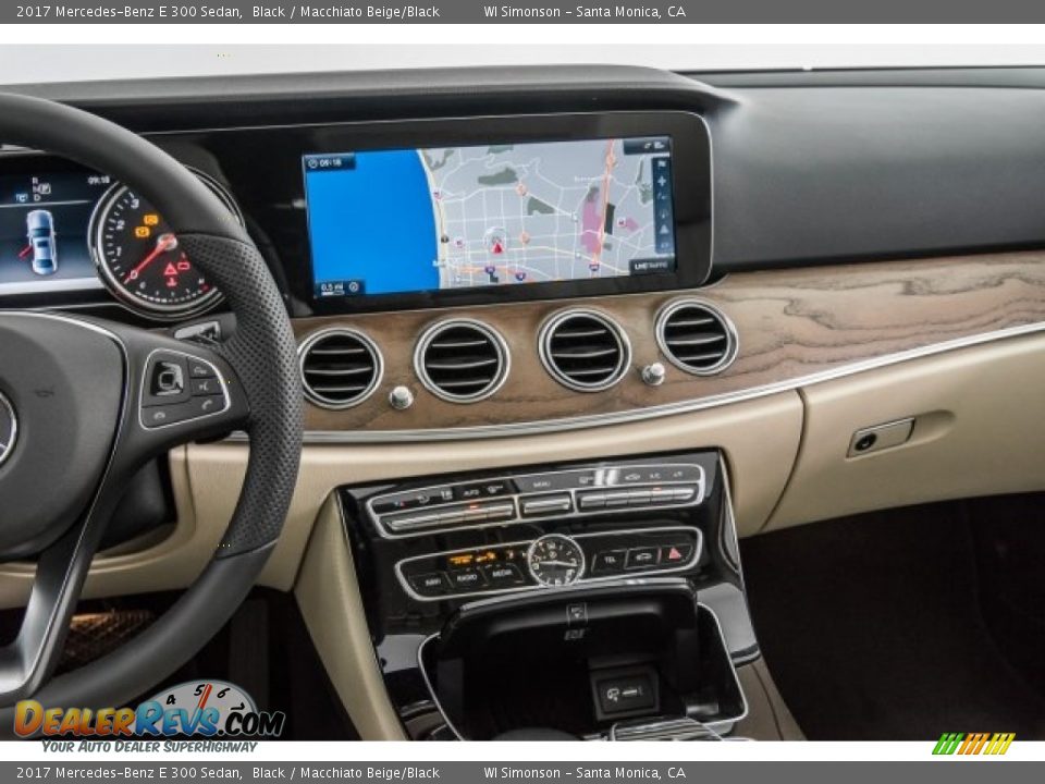 2017 Mercedes-Benz E 300 Sedan Black / Macchiato Beige/Black Photo #5