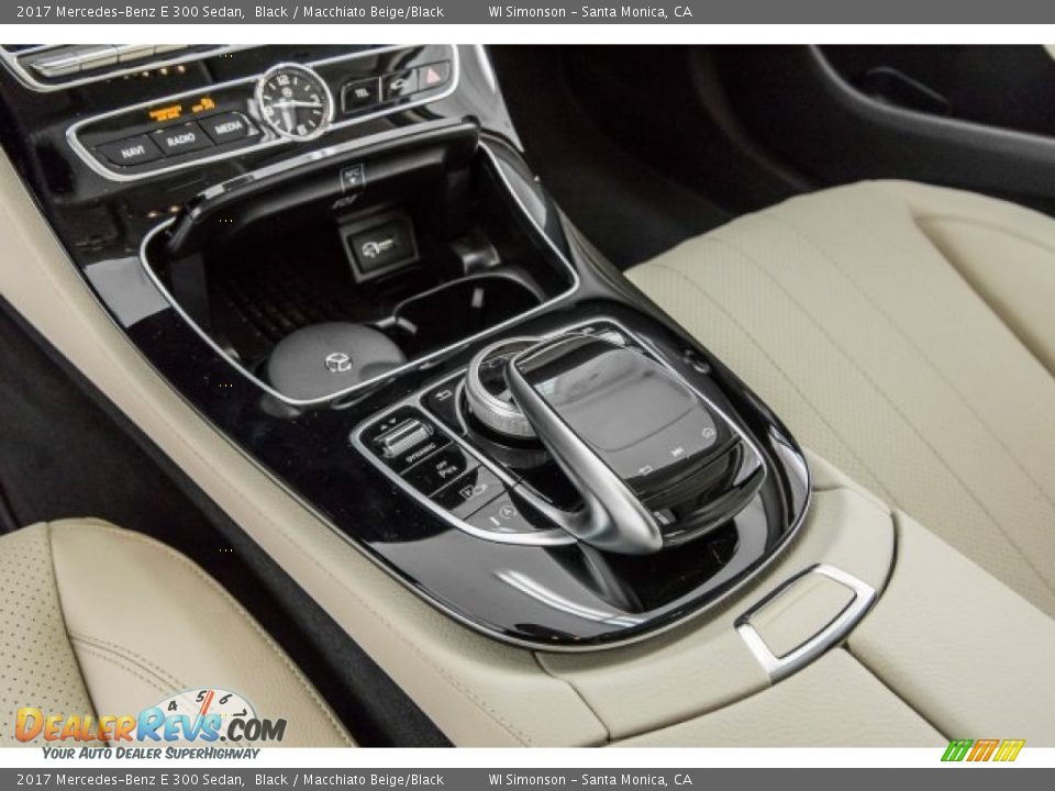 2017 Mercedes-Benz E 300 Sedan Black / Macchiato Beige/Black Photo #7