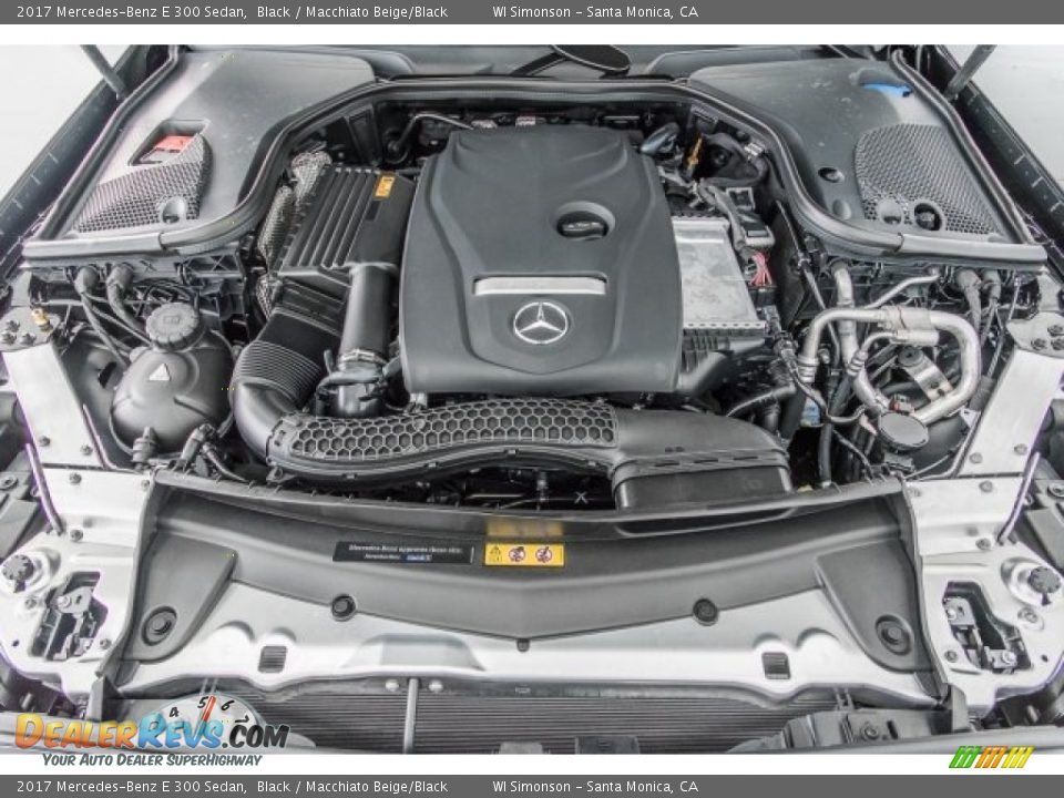 2017 Mercedes-Benz E 300 Sedan Black / Macchiato Beige/Black Photo #8