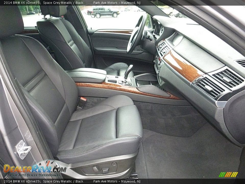 2014 BMW X6 xDrive35i Space Grey Metallic / Black Photo #21