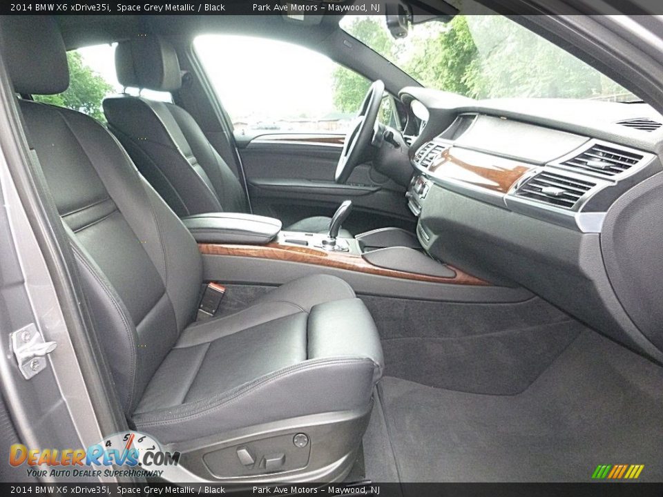 2014 BMW X6 xDrive35i Space Grey Metallic / Black Photo #22