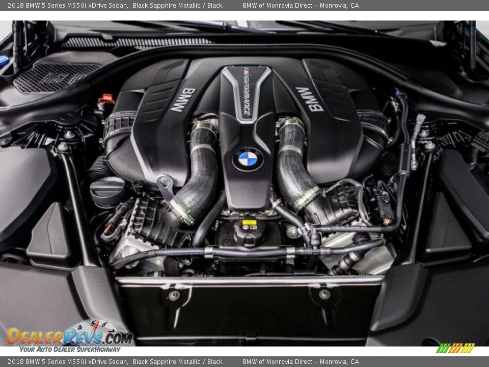 2018 BMW 5 Series M550i xDrive Sedan Black Sapphire Metallic / Black Photo #8