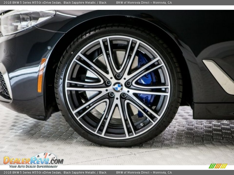2018 BMW 5 Series M550i xDrive Sedan Black Sapphire Metallic / Black Photo #9