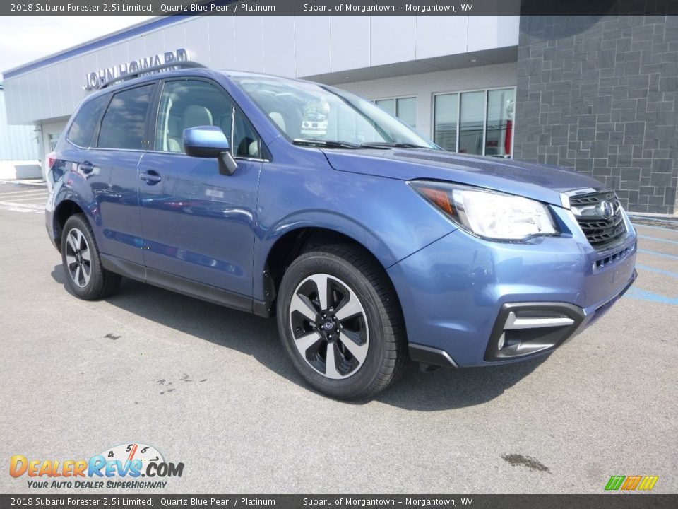 2018 Subaru Forester 2.5i Limited Quartz Blue Pearl / Platinum Photo #1